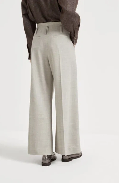 Brunello Cucinelli Sartorial Flared Trousers In Neutral