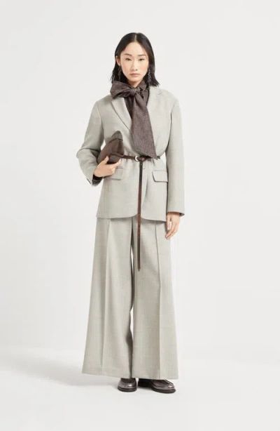 Brunello Cucinelli Sartorial Flared Trousers In Neutral