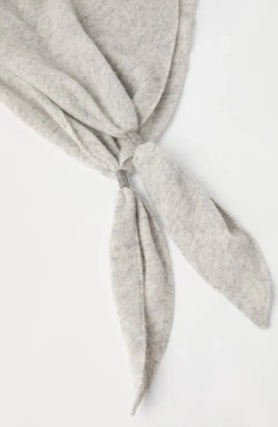 Brunello Cucinelli Scarf With Monili In Gray