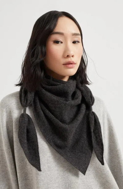 Brunello Cucinelli Scarf With Monili In Black