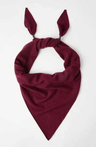 Brunello Cucinelli Scarf With Monili In Burgundy