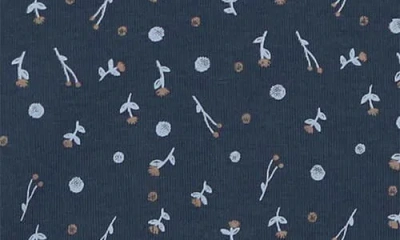 Maniere Manière Berry Floral Romper In Blue