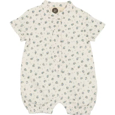 Maniere Manière Kids' Rose Bud Romper In White