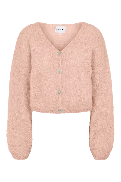 Americandreams Women's Pink / Purple Cornelia Cropped Cardigan Peach