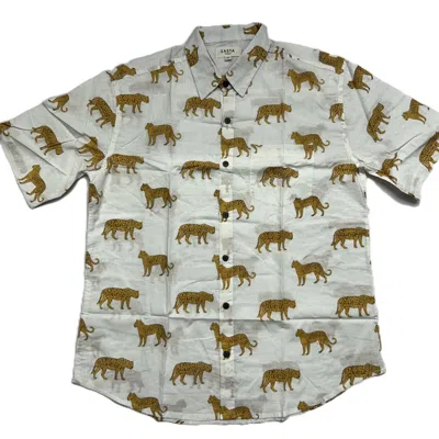 Zasta Studio Men's Organic Handprinted Cotton Summer Half Sleeve Shirt H
