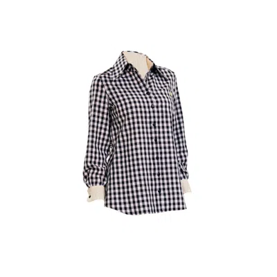 Rat Des Champs Women's Black / White Townie Shirt Gingham