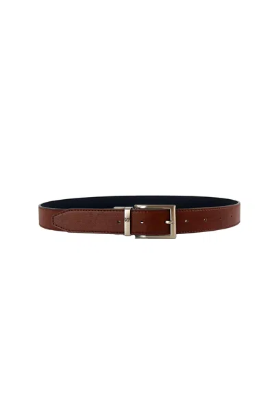 Canussa Men's Black / Brown Reverse Reversible Vegan Belt – Black/hazelnut
