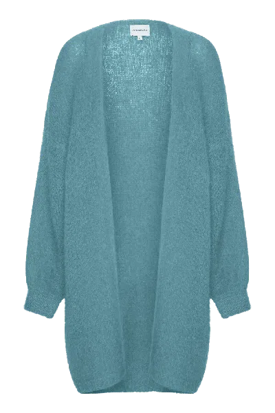 Americandreams Women's Blue Lee Midi Cardigan Turquoise