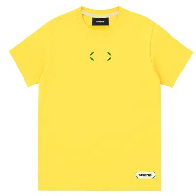 Sevdrus Men's Yellow / Yellow / Orange Summer Brazil Yellow Green Embroidered T-shirt