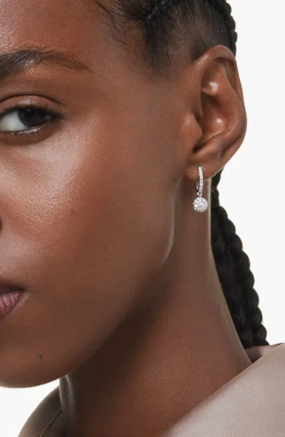 Swarovski Dextera Mismatch Drop Hooop Earrings In Metallic
