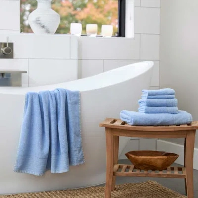 Bedvoyage Viscose Odor & Mildew Resistant Spa Towel Collection, 6pc Set In Blue