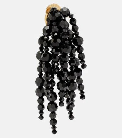 Simone Rocha Cascading Chandelier Drop Earrings In Black