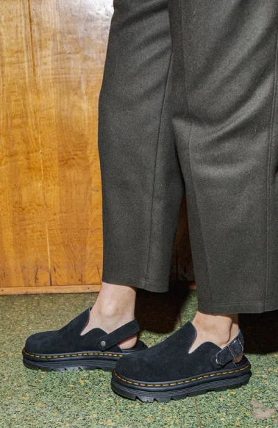 Dr. Martens Zebzag Casual Singback Platform Mules In Black