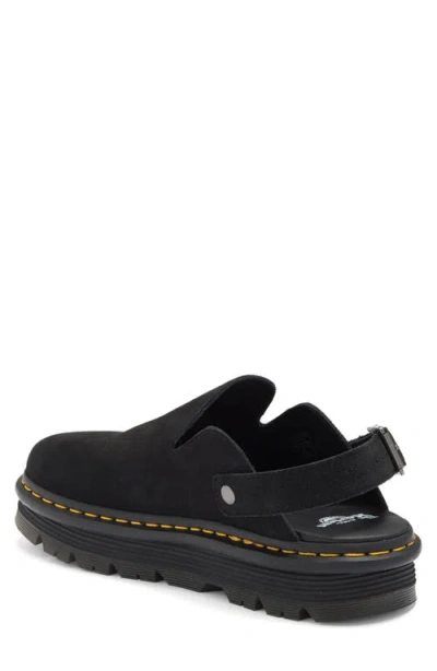 Dr. Martens Zebzag Casual Singback Platform Mules In Black