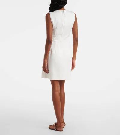 Dolce & Gabbana Cotton-blend Minidress In White