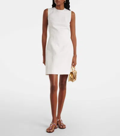 Dolce & Gabbana Cotton-blend Minidress In White