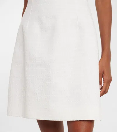 Dolce & Gabbana Cotton-blend Minidress In White