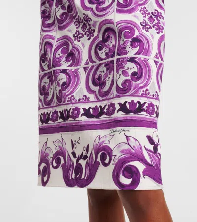 Dolce & Gabbana Printed Two-piece Set In Purple