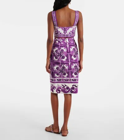 Dolce & Gabbana Printed Two-piece Set In Purple