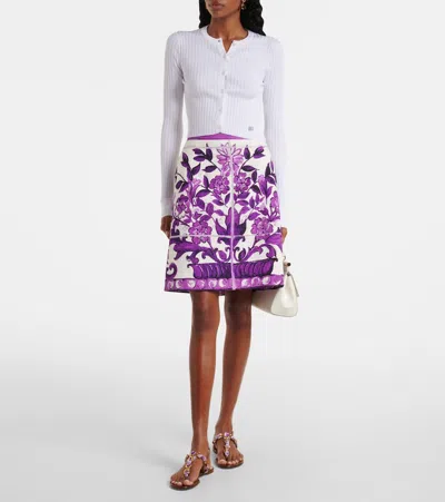 Dolce & Gabbana White Stretch Viscose Blend Cardigan In White