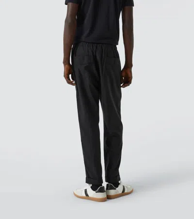 Tom Ford Twill Straight Pants In Black
