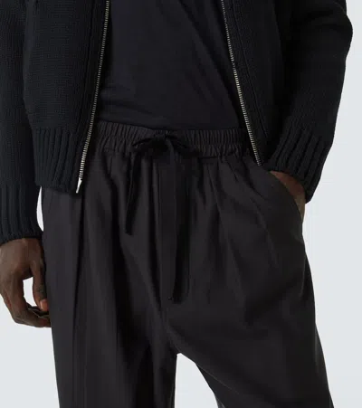 Tom Ford Twill Straight Pants In Black