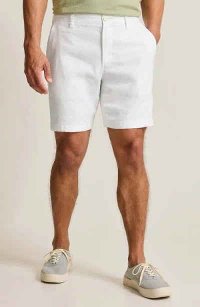 Tommy Bahama Beach Coast Linen Blend Shorts In White