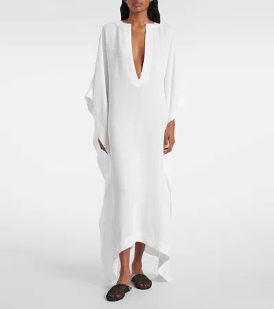 Alaïa Oversized Crêpe Kaftan In White