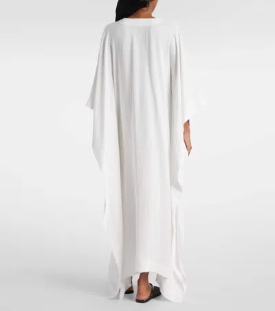 Alaïa Oversized Crêpe Kaftan In White