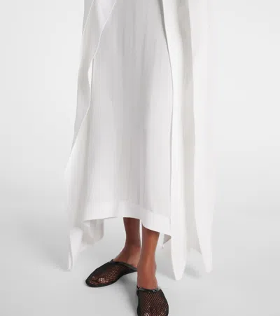 Alaïa Oversized Crêpe Kaftan In White