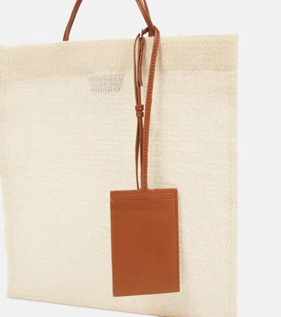 The Row Barn Leather-trimmed Tote Bag