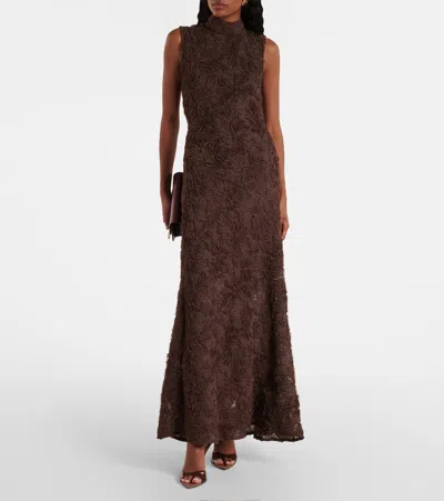 Rotate Birger Christensen Crêpe Maxi Dress