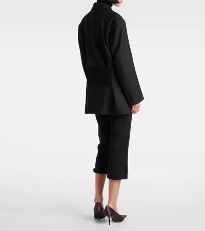 Victoria Beckham Double-breasted Blazer In Black
