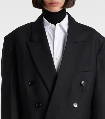 Victoria Beckham Double-breasted Blazer In Black