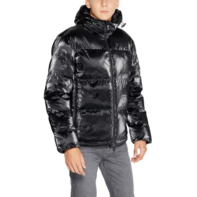 Ea7 Black Polyester Jacket In Black