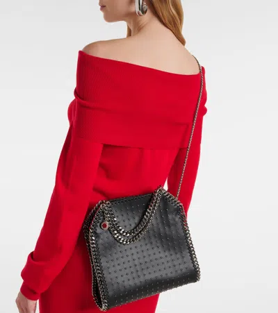 Stella Mccartney Falabella Small Studded Faux Leather Tote Bag