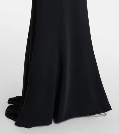 Costarellos Button-embellished Maxi Dress In Black