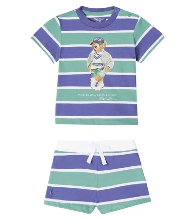 Polo Ralph Lauren Baby Polo Bear T-shirt And Shorts Set In Multi