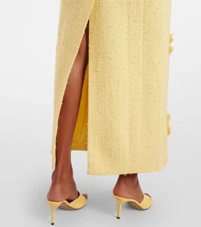 Leo Lin Lucinda Floral-appliqué Maxi Dress