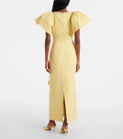 Leo Lin Lucinda Floral-appliqué Maxi Dress