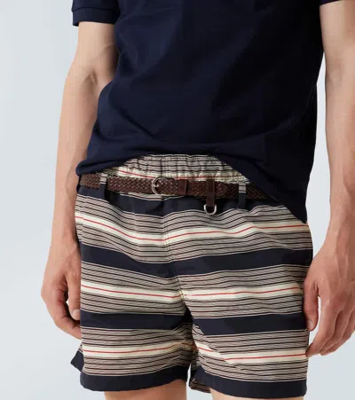 Prada Braided Leather Belt In Brown