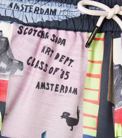 Scotch & Soda Printed Shorts In Multi
