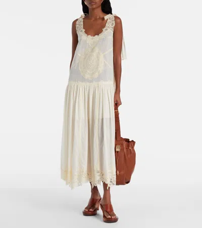 Zimmermann Cascadian Cotton Lace Midi Dress