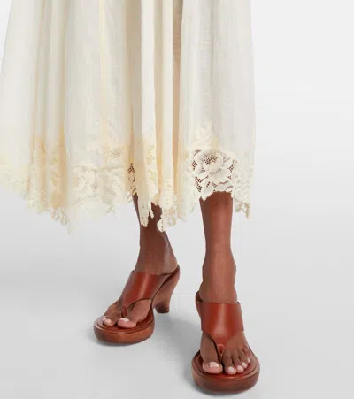 Zimmermann Cascadian Cotton Lace Midi Dress