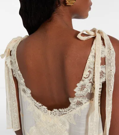 Zimmermann Cascadian Cotton Lace Midi Dress