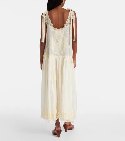 Zimmermann Cascadian Cotton Lace Midi Dress