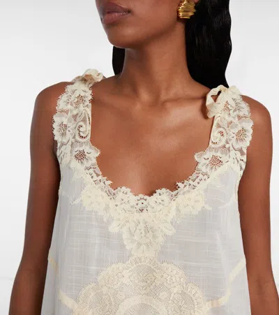 Zimmermann Cascadian Cotton Lace Midi Dress
