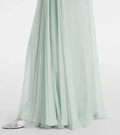 Alexander Mcqueen Strapless Draped Silk-chiffon Bustier Gown