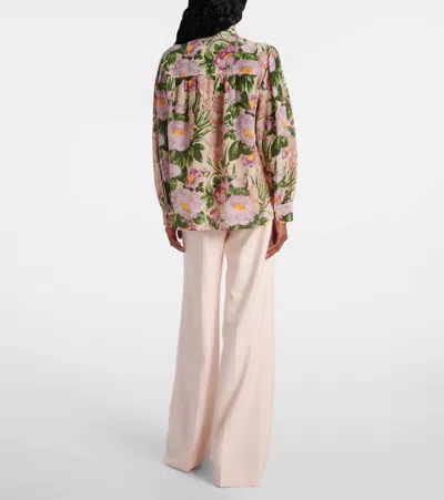 Chloé Chloe Printed Crepe Shirt