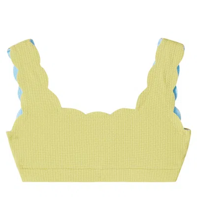 Marysia Bumby Palm Springs Reversible Scalloped Bikini Top
